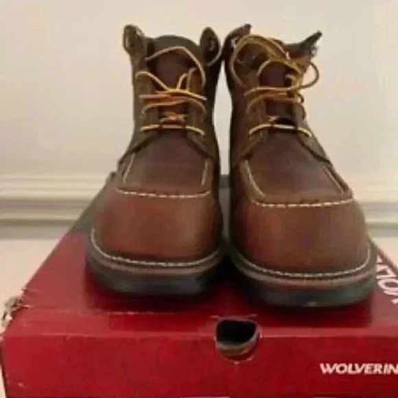 NEW Wolverine I-90 Wedge 6 In. Durashocks Waterproof- Brown- US 11.5